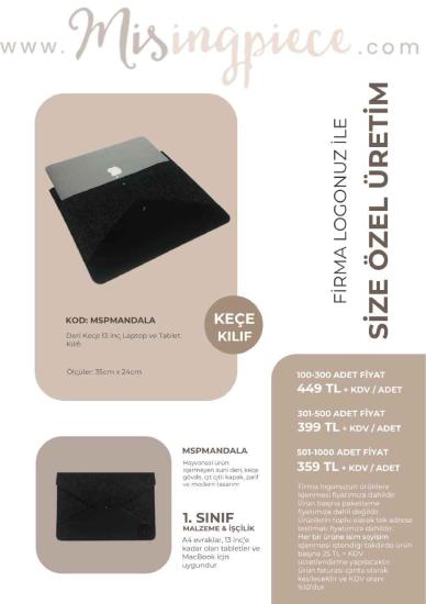 Keçe Mandala Notebook Kılıfı Toplu Sipariş Özel